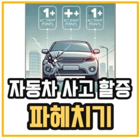 자동차 사고 시 보험료 인상이 되는데 그 그액이 얼마가 오를지 예상할 수 있는 자동차보험료 할증 기준에 대해 알려주고 있다.